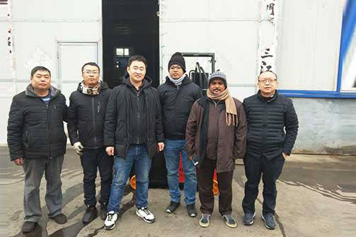 孟加拉客户来我厂区考察